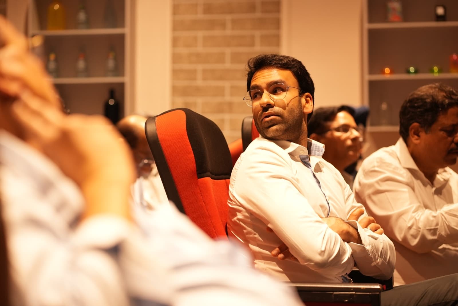Founders, investors and manufacturing leaders on the factory floor