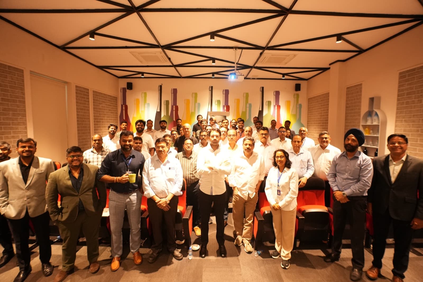 Founders, investors and manufacturing leaders on the factory floor