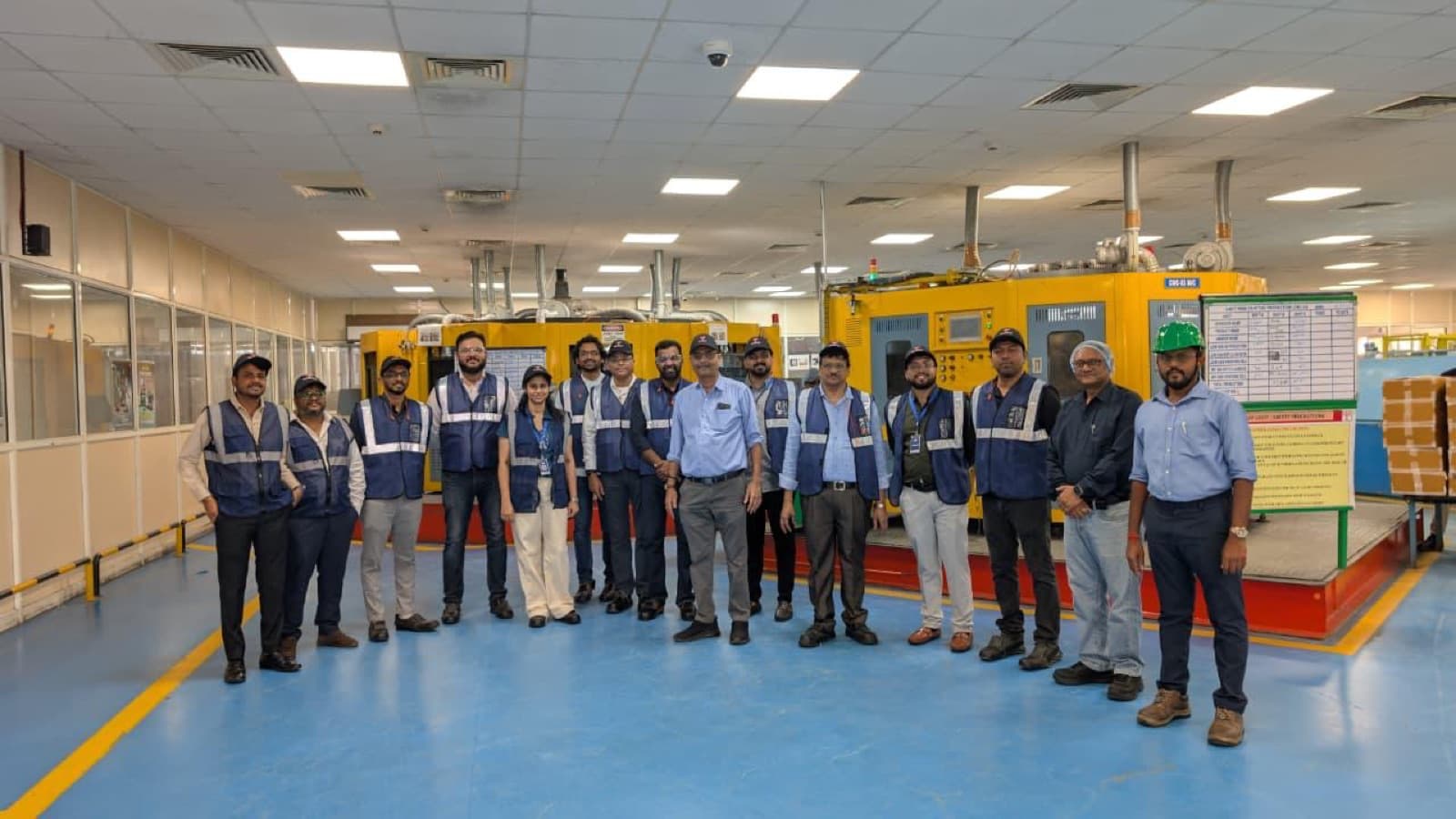 Venture capital firms walking a live manufacturing floor